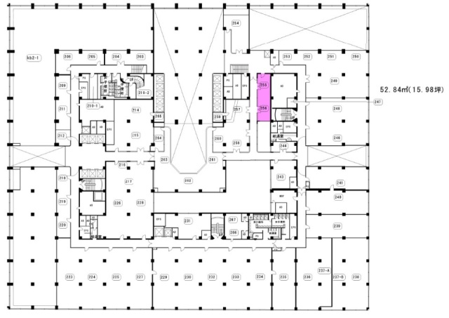 新東京ビル2F 間取り図