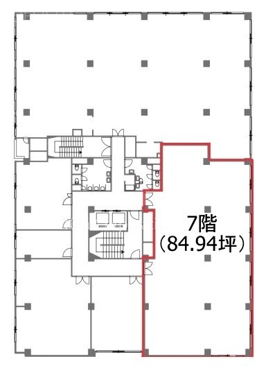 東京建設会館7F 間取り図