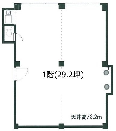 岡田ビル1F 間取り図