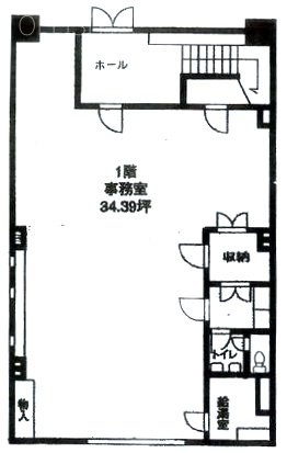 麺連会館ビル1F 間取り図