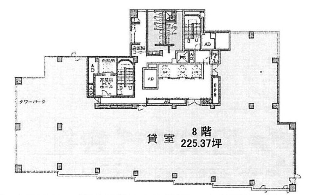 芝大門センタービル8F 間取り図