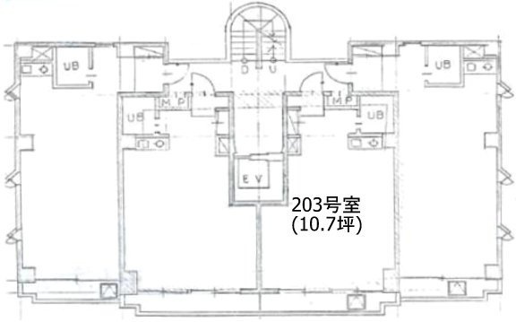 スペース西新宿203 間取り図