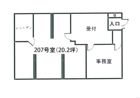 エクセルピア大森町207 間取り図