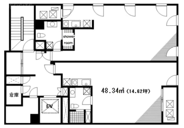 ASITIS芝201 間取り図