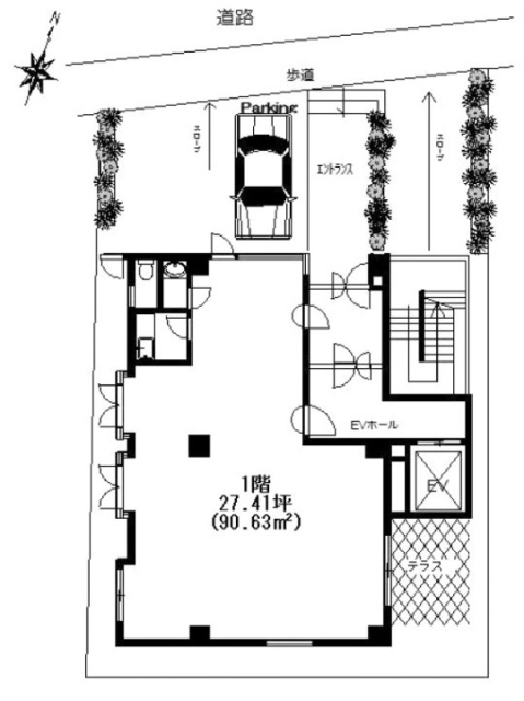 小高ビル1F 間取り図