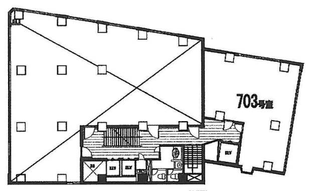 渋谷アイビスビル703 間取り図