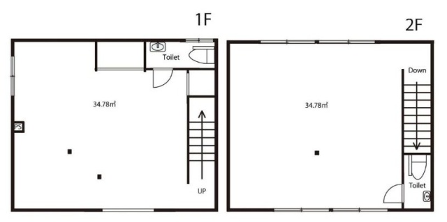 東日本橋テナント1F～2F 間取り図