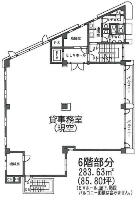 ハニービル青山6F 間取り図