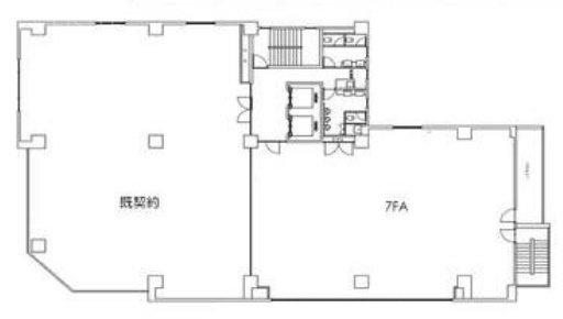 大橋御苑駅ビルA 間取り図