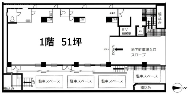 レルム城北1F 間取り図