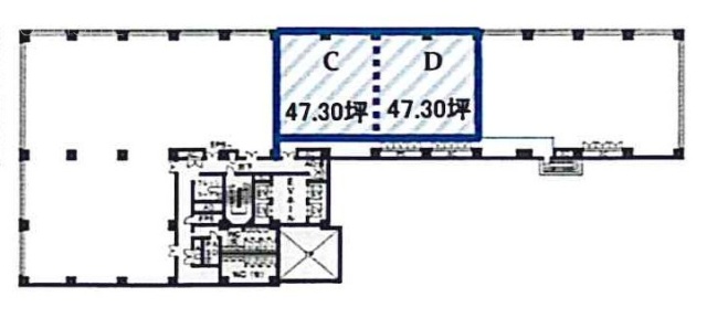 コスモパークビル3F 間取り図