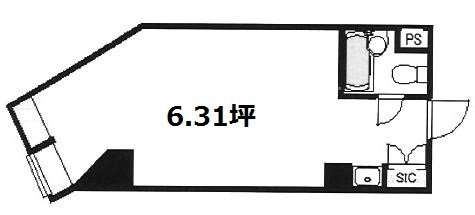 VILLA MODERNA(ビラ・モデルナ)B102 間取り図