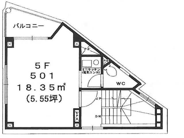 銀座銀河ビル501 間取り図