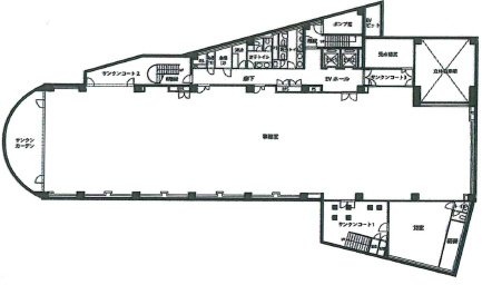 神楽坂プラザビルB1F 間取り図