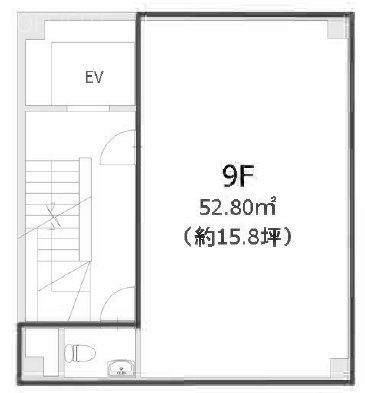 新堀ギタービル9F 間取り図