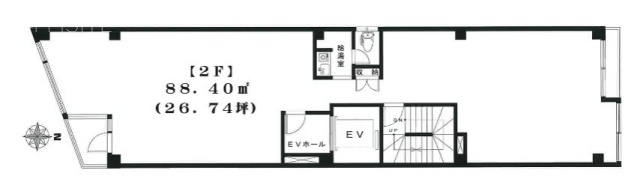 もみぢやビル2F 間取り図