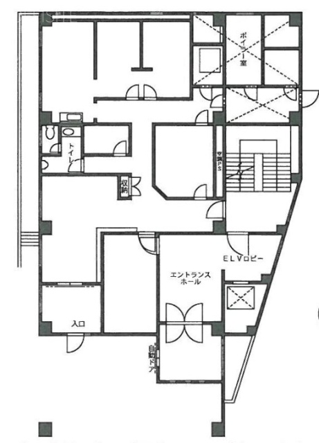 NH市ヶ谷ビル1F 間取り図