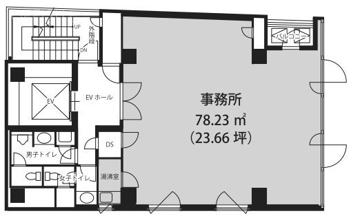 相互二番町ビルディング別館5F 間取り図