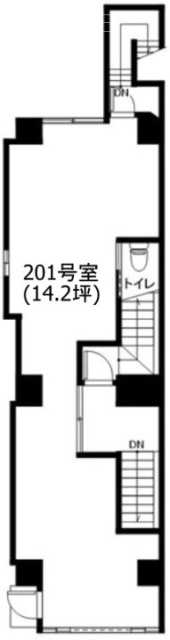 西早稲田3丁目ビル201 間取り図