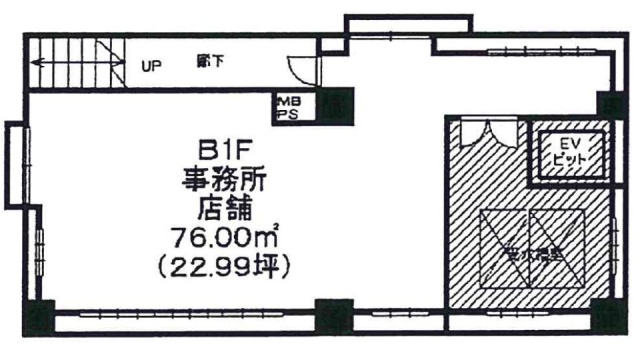 KAWANO SHIMOKITA SOUTHビルB1F 間取り図