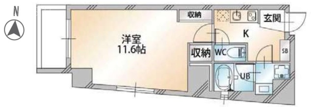 セレニティー広尾ビル1002 間取り図