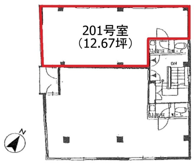 半田ビル201 間取り図
