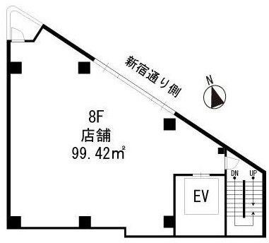 ダイアン新宿ビル8F 間取り図