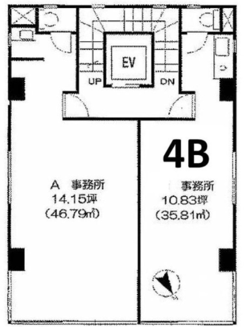 西新橋ビルB 間取り図