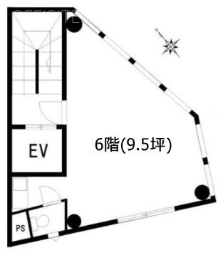 かどやビル6F 間取り図