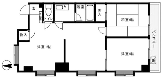 ボナール井草ビル206 間取り図