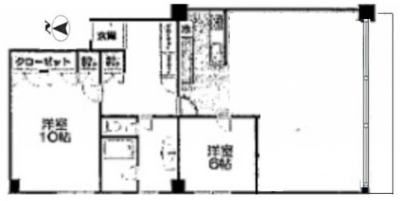 大永初台マンション601 間取り図