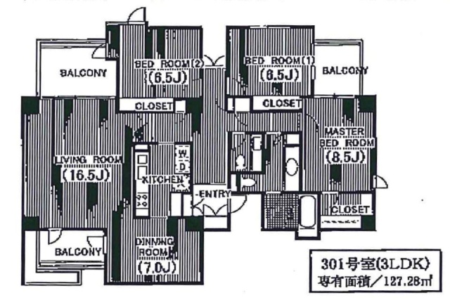 RIS目黒301 間取り図