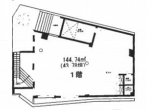STAGE1表参道ビル1F 間取り図