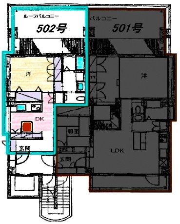 ワットビル502 間取り図