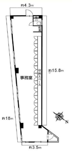 ピア・コヤマ4F 間取り図