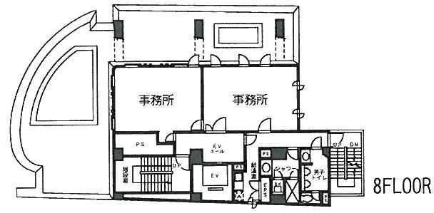 秋葉原スクエアビル8F 間取り図