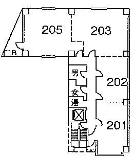 山萬ビル201 間取り図