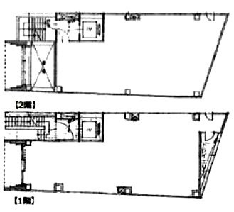 セントラル共立ビル1F～2F 間取り図