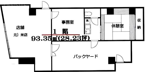 ライフェリア江古田1F 間取り図