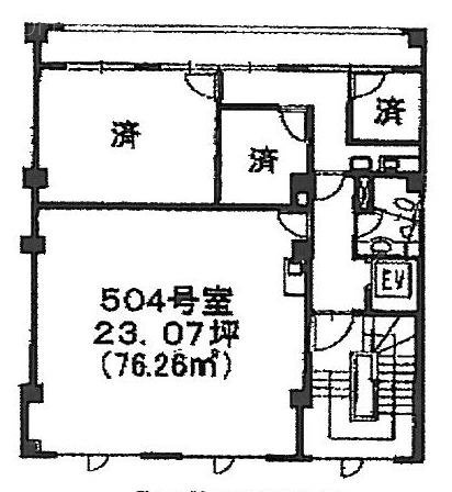 渡東ANNEXⅡビル504.505 間取り図