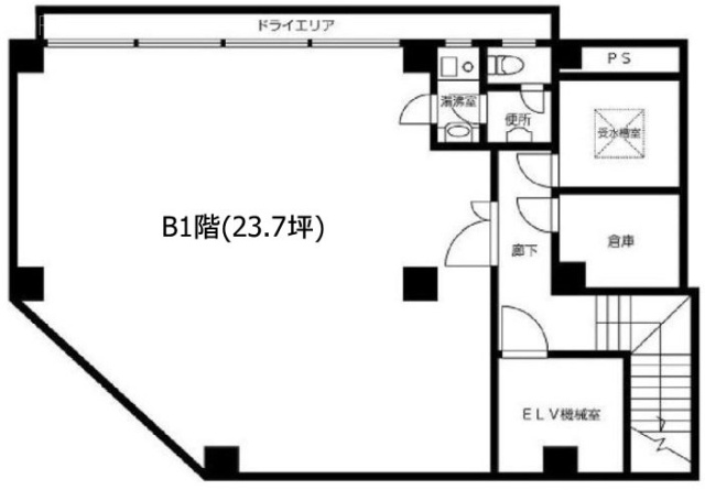 雅ビルB1F 間取り図