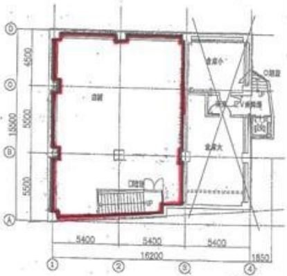 北千住横山ビルB1F 間取り図