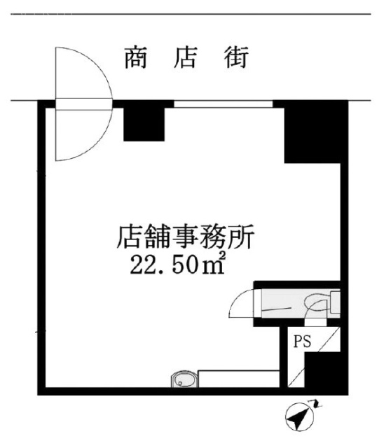 大山サンハイツビルD 間取り図