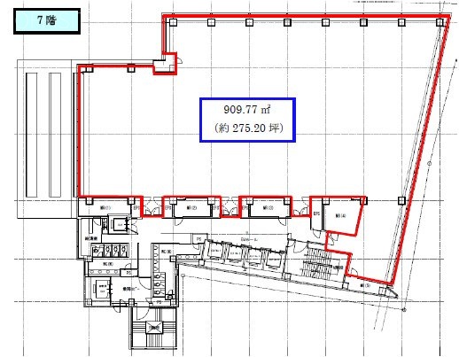 兜町第6平和ビル7F 間取り図