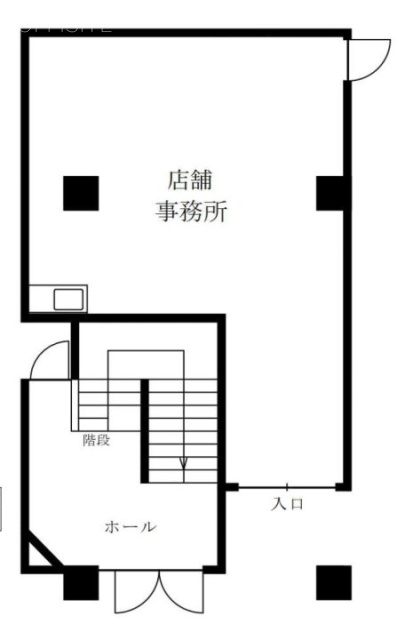 ライオンズ明石町ビル1F 間取り図