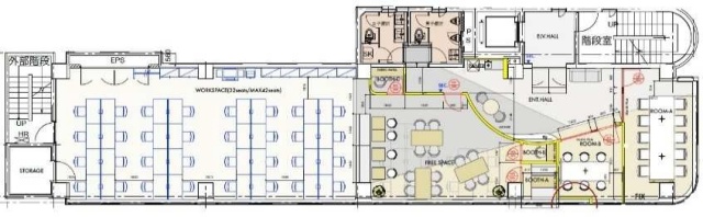 プライム日本橋久松町ビル4F 間取り図