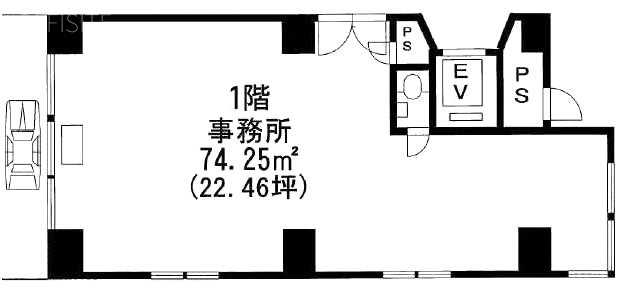 跳豊ビル1F 間取り図