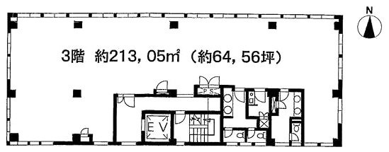 川本ビル3F 間取り図