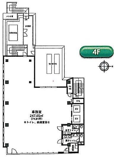 小石川トーセイビル4F 間取り図