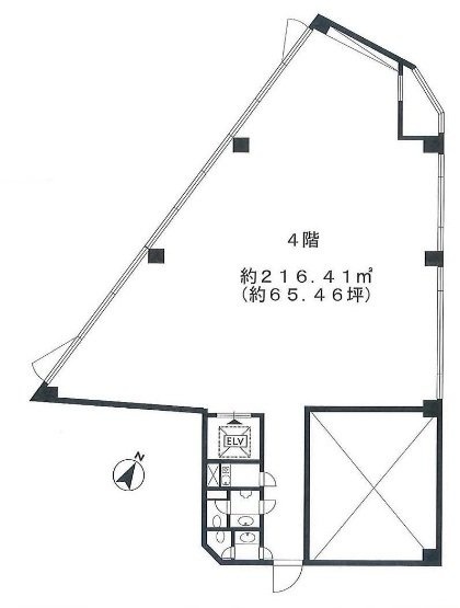 エイビスビル4F 間取り図